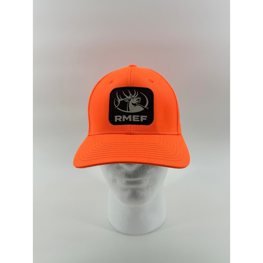 RMEF Rocky Mountain Elk Foundation Orange Elk Patch Snapback Hat Men One Size